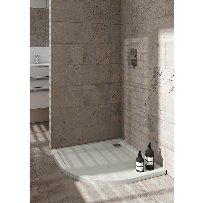 Zuhanytálca Caspar New Cement Stone 80x80x4,5 R55 3.2333/CT/ST