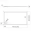 Zuhanytálca Caspar New Cement Stone 80x120x4,5 3.2338/CT/ST,2