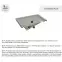 Zuhanytálca Caspar New Cement Stone 80x120x4,5 3.2338/CT/ST,3