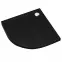 Zuhanytálca Caspar New Black Stone 80x80x4,5 R55 3.2333/C/St