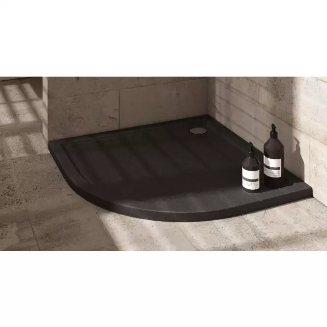 Zuhanytálca Caspar New Black Stone 90x90x4,5 R55 3.2334/C/St