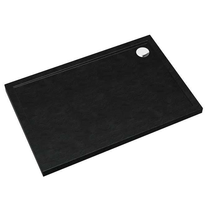 Zuhanytálca Caspar New Black Stone 80x100x4,5 3.2336/C/St