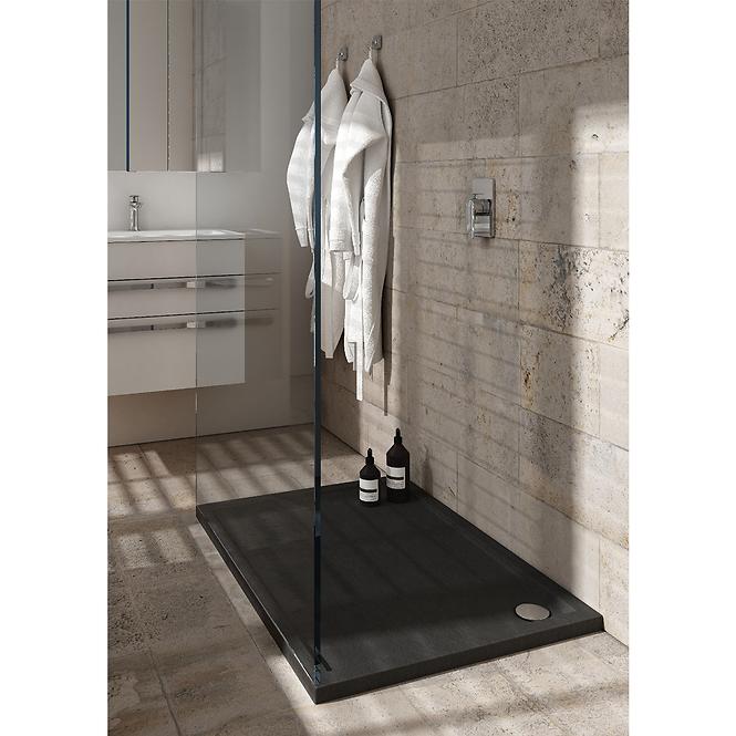 Zuhanytálca Caspar New Black Stone 80x100x4,5 3.2336/C/St