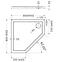 Zuhanytálca Caspar New Black Stone 80x80x5 - 3.2397/C/St,2
