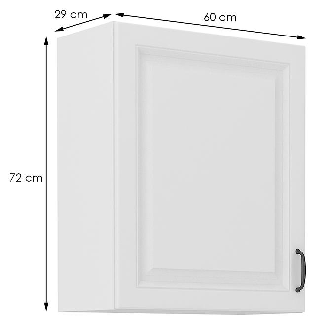 Konyhaszekrény STILO fehér mat/fehér 60g-72 1f