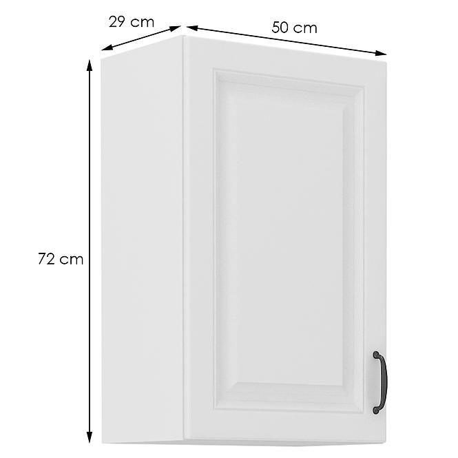 Konyhaszekrény STILO fehér mat/fehér 50g-72 1f,2