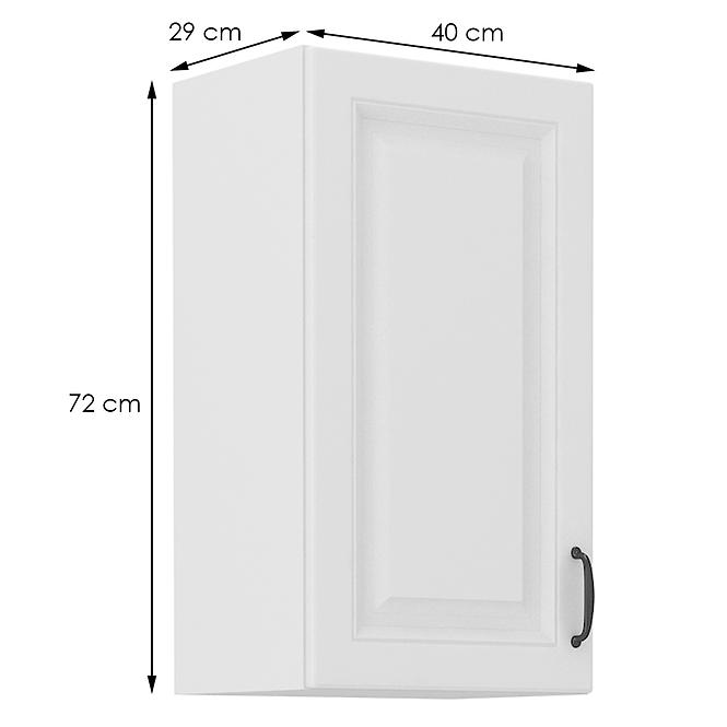 Konyhaszekrény STILO fehér mat/fehér 40g-72 1f,2