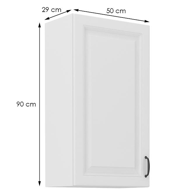 Konyhaszekrény STILO fehér mat/fehér 50g-90 1f