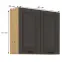 Konyhaszekrény STILO grafit mat/artisan 80g-72 2f,2