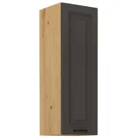 Konyhaszekrény STILO grafit mat/artisan 30g-90 1f