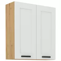 Konyhaszekrény LUNA fehér mat/artisan  80g-90 2f
