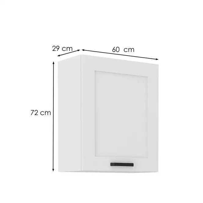 Konyhaszekrény LUNA fehér mat/fehér  60g-72 1f