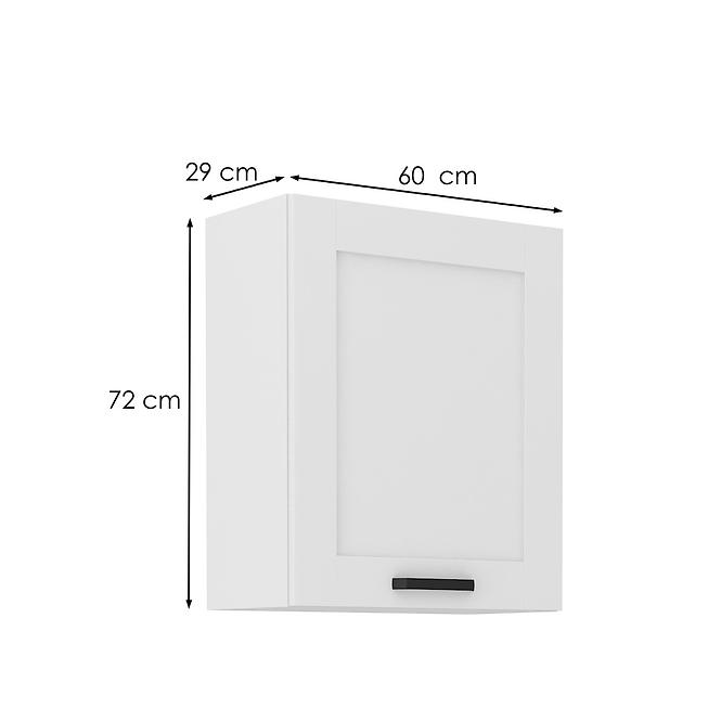 Konyhaszekrény LUNA fehér mat/fehér  60g-72 1f