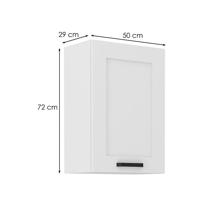 Konyhaszekrény LUNA fehér mat/fehér  50g-72 1f