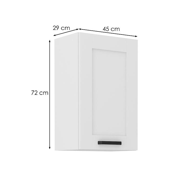 Konyhaszekrény LUNA fehér mat/fehér  45g-72 1f