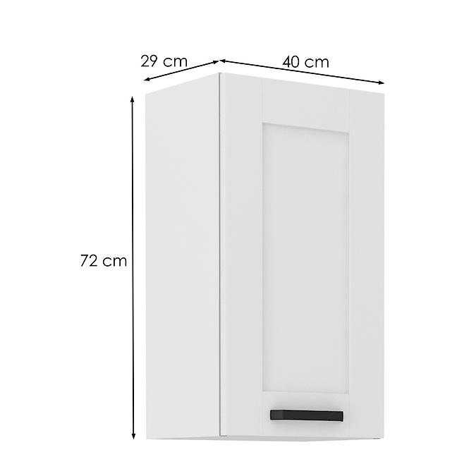 Konyhaszekrény LUNA fehér mat/fehér  40g-72 1f