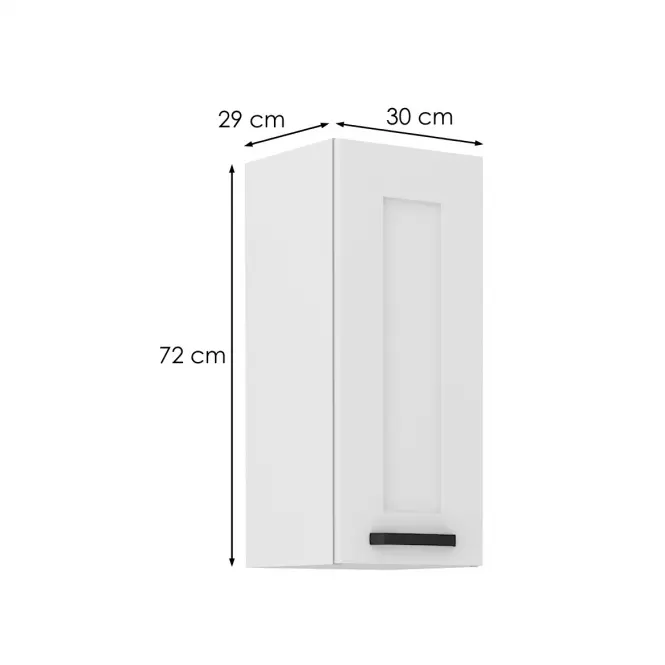 Konyhaszekrény LUNA fehér mat/fehér  30g-72 1f