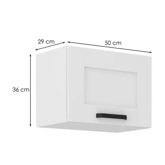 Konyhaszekrény LUNA fehér mat/fehér  50gu-36 1f