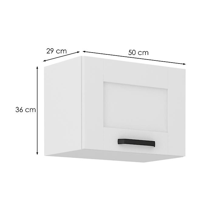 Konyhaszekrény LUNA fehér mat/fehér  50gu-36 1f