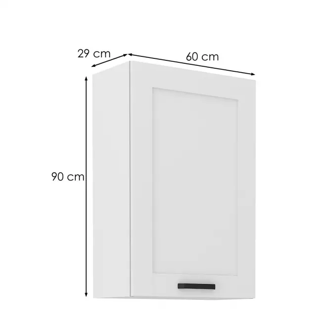 Konyhaszekrény LUNA fehér mat/fehér  60g-90 1f