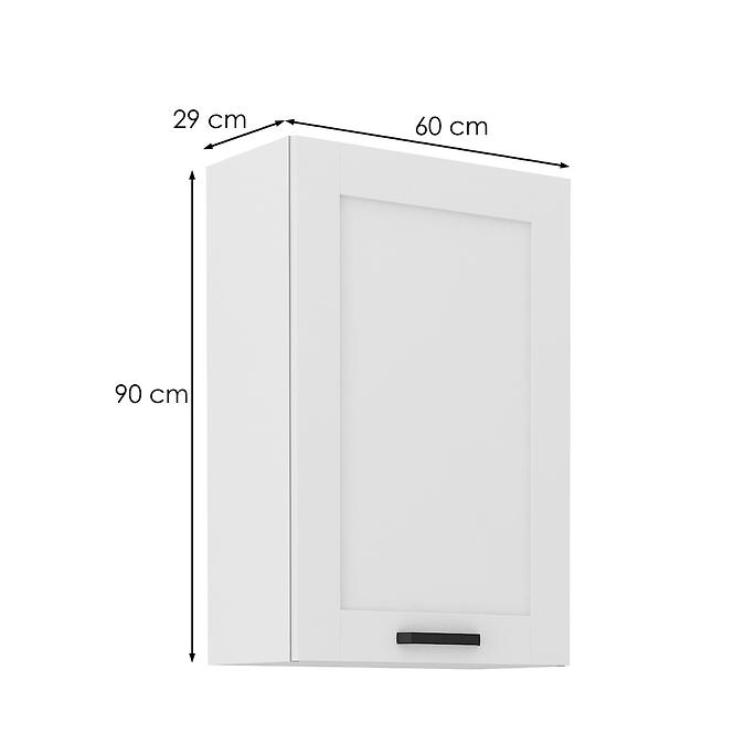 Konyhaszekrény LUNA fehér mat/fehér  60g-90 1f