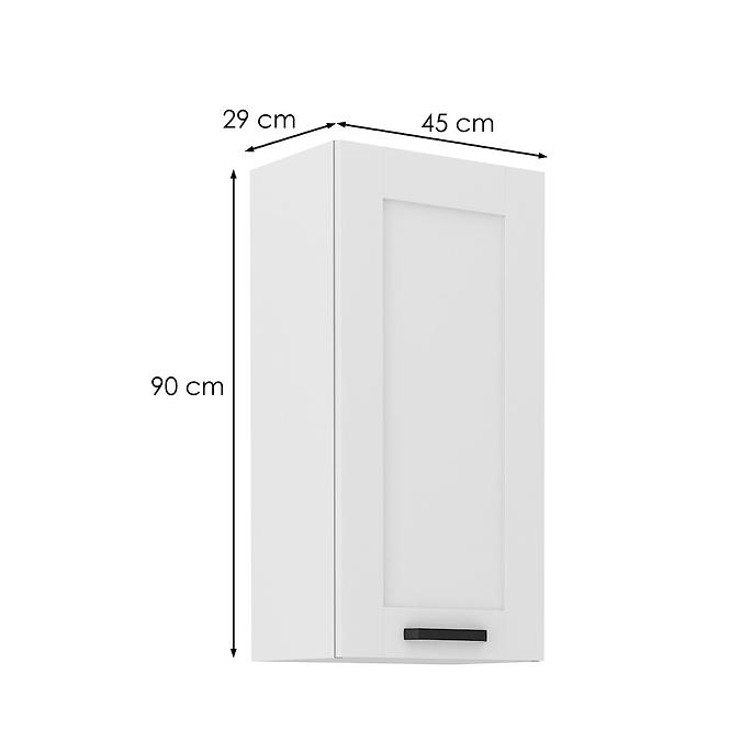 Konyhaszekrény LUNA fehér mat/fehér  45g-90 1f