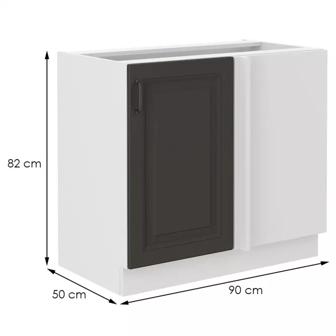 Konyhaszekrény STILO grafit mat/fehér 105 nd 1f bb