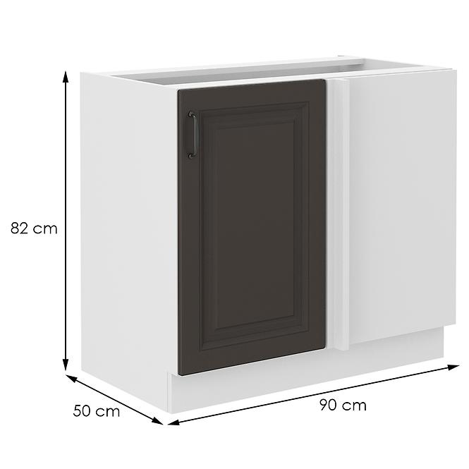 Konyhaszekrény STILO grafit mat/fehér 105 nd 1f bb