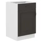 Konyhaszekrény STILO grafit mat/fehér 50d 1f 1s bb