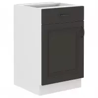 Konyhaszekrény STILO grafit mat/fehér 50d 1f 1s bb