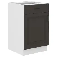 Konyhaszekrény STILO grafit mat/fehér 50d 1f 1s bb