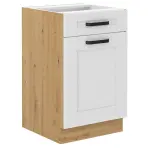 Konyhaszekrény LUNA fehér mat/artisan  50d 1f 1s bb