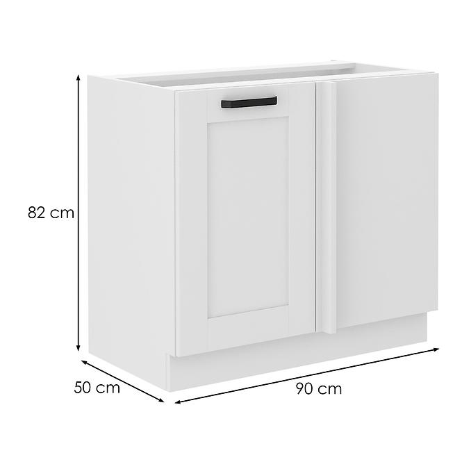 Konyhaszekrény LUNA fehér mat/fehér 105 nd 1f bb,2
