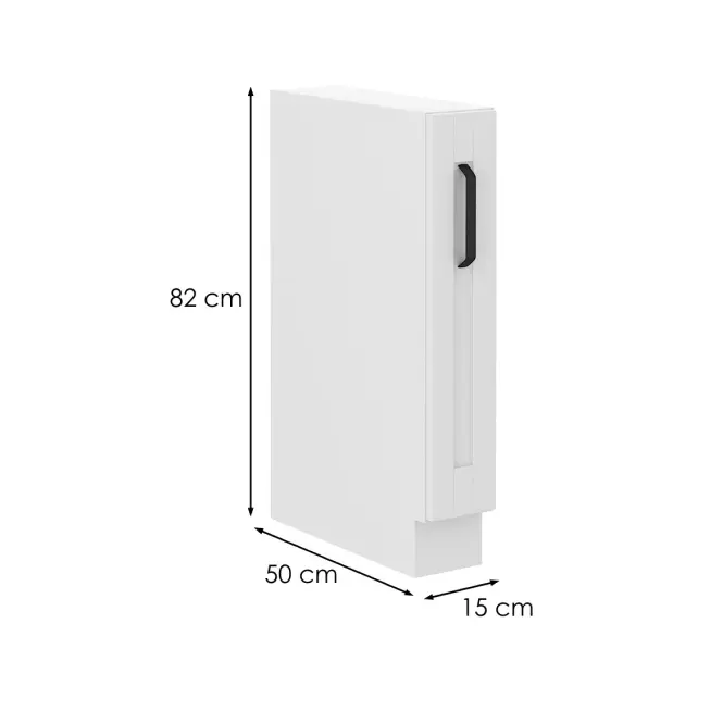 Konyhaszekrény LUNA fehér mat/fehér  15d cargo bb,2