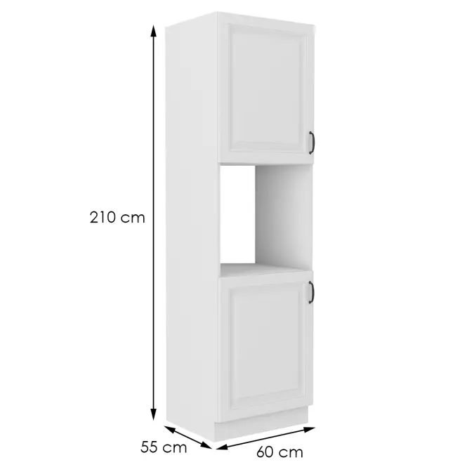 Konyhaszekrény STILO fehér mat/fehér 60dp-210 2f,2