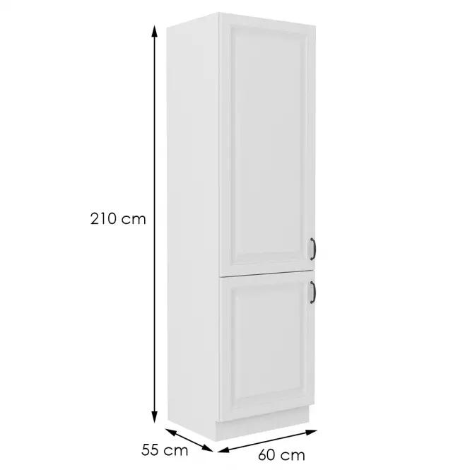 Konyhaszekrény STILO fehér mat/fehér 60lo-210 2f,2