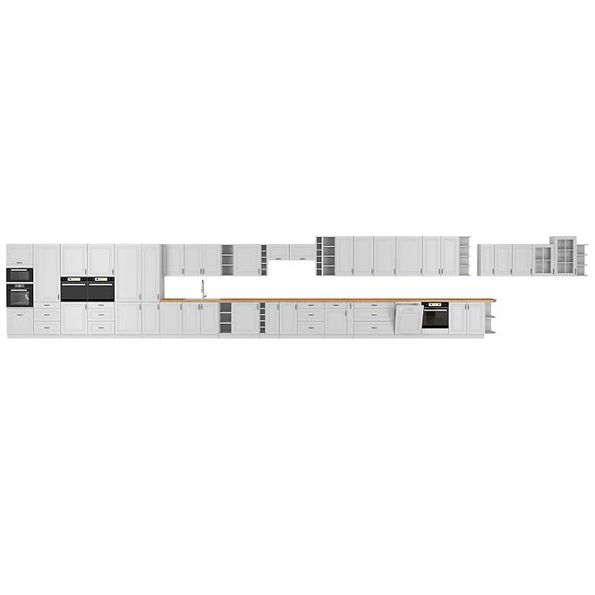 Konyhaszekrény STILO fehér mat/fehér 60dk-210 2f