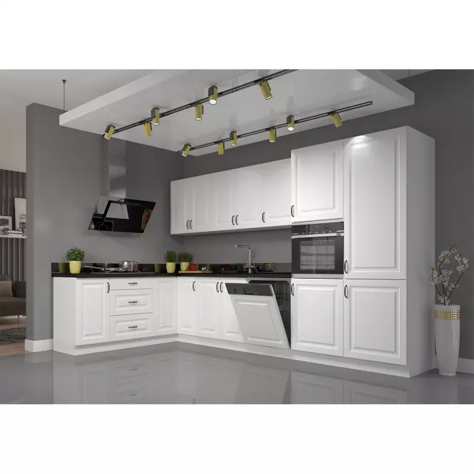 Konyhaszekrény STILO fehér mat/fehér 60dk-210 2f,5