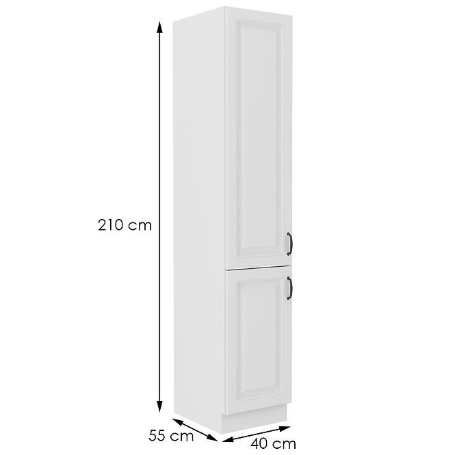 Konyhaszekrény STILO fehér mat/fehér 40dk-210 2f