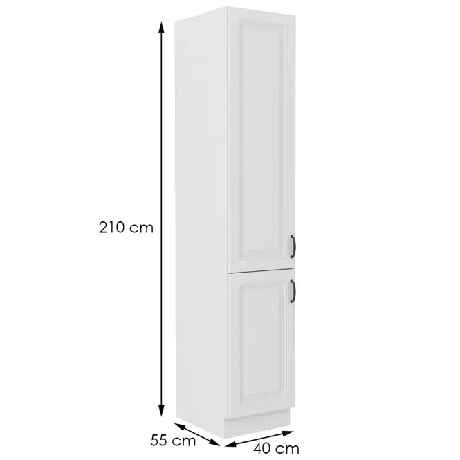 Konyhaszekrény STILO fehér mat/fehér 40dk-210 2f,2
