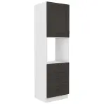 Konyhaszekrény STILO grafit mat/fehér 60dps-210 3s 1f