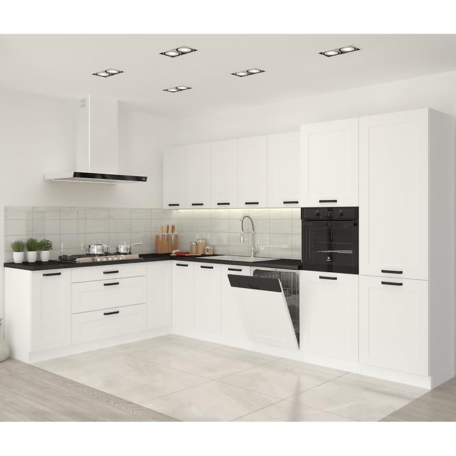 Konyhaszekrény LUNA fehér mat/fehér  60dks-210 3s 1f