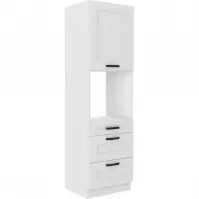 Konyhaszekrény LUNA fehér mat/fehér  60dps-210 3s 1f