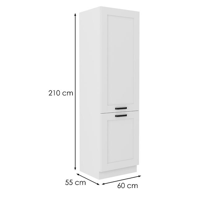 Konyhaszekrény LUNA fehér mat/fehér  60lo-210 2f,2