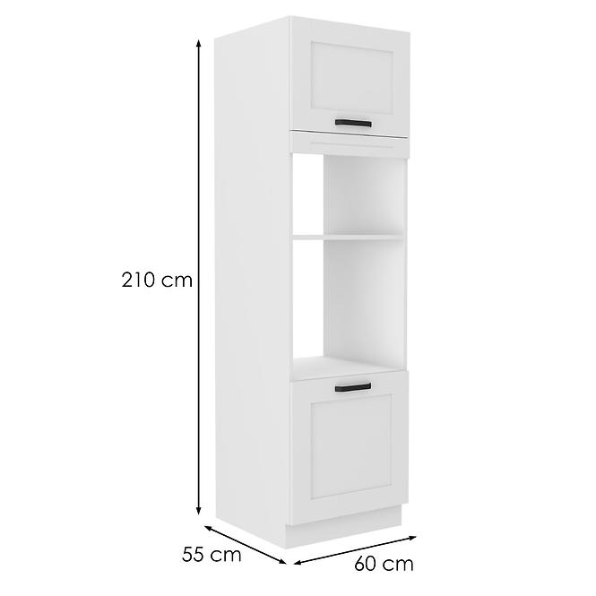 Konyhaszekrény LUNA fehér mat/fehér  60dmp-210 2f