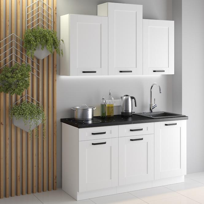 Konyhaszekrény LUNA fehér mat/fehér  60dmp-210 2f