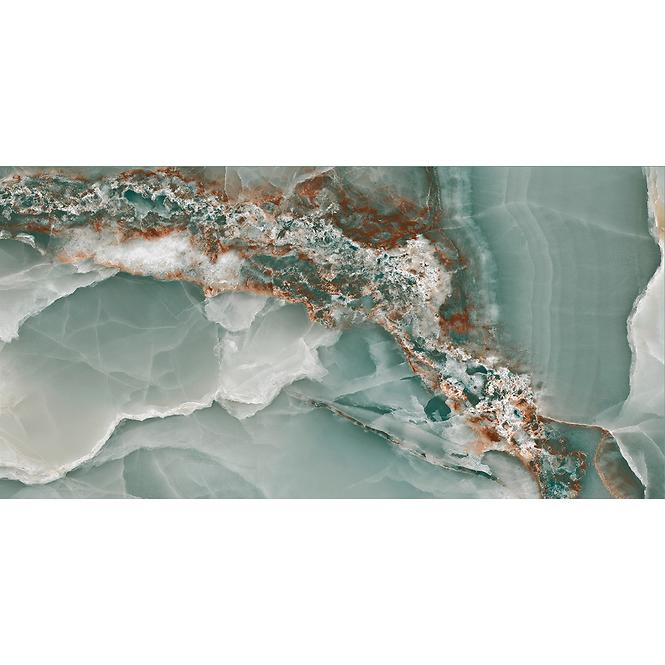 Csempe Gres Onyx Turquoise Pulido/Poler 60/120 Rect.