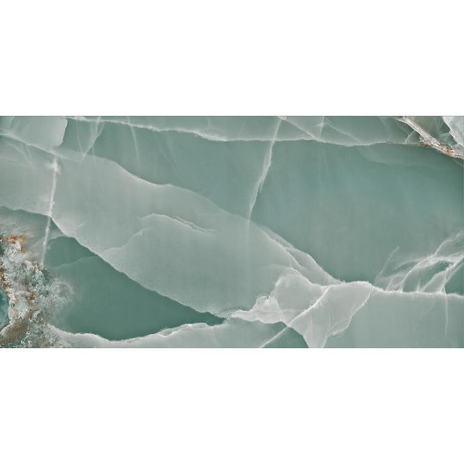 Csempe Gres Onyx Turquoise Pulido/Poler 60/120 Rect.