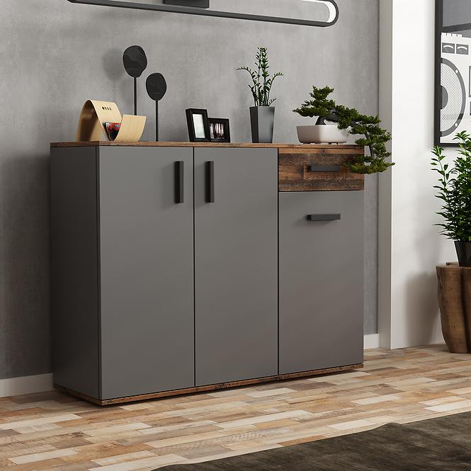 Komód Justus 07 Anthracite/ Old Style