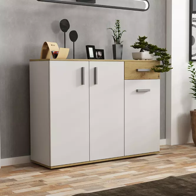 Komód Justus 07 White/Oak Artisan